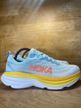 Hoka One One Bondi 8 Womens Size 9.5 Running Shoes Sneakers Summer Spring